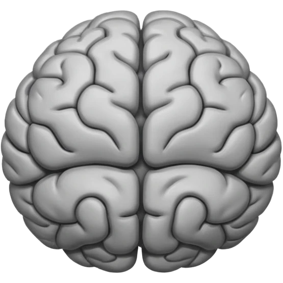 No brain emoji