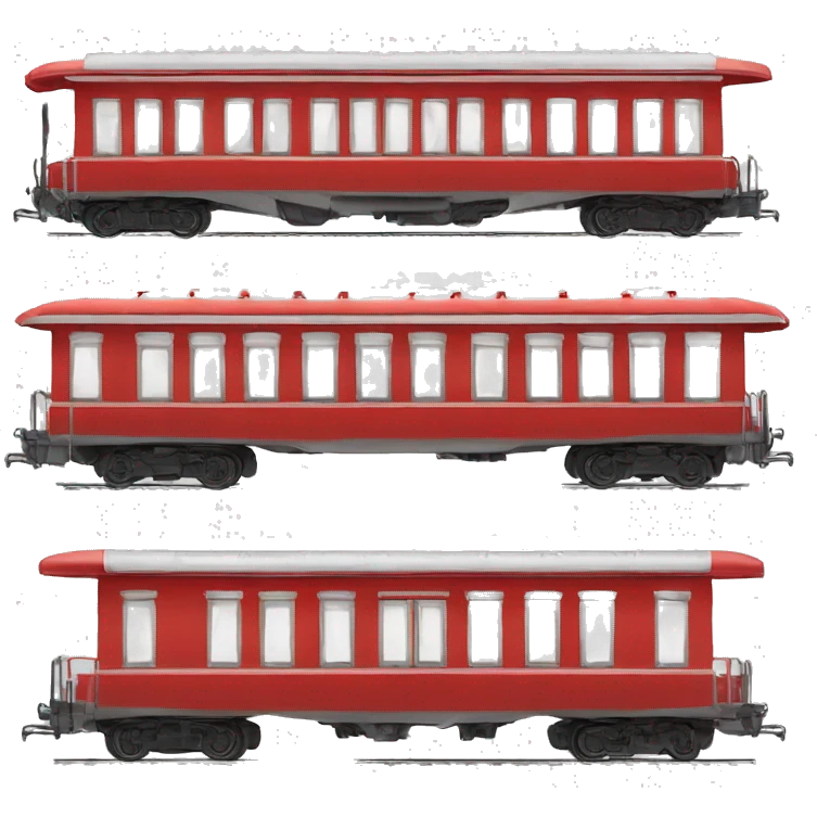 tren con las puertas rojas  emoji