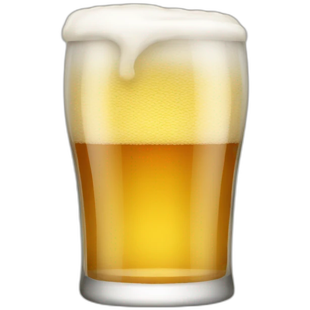 empty glass of beer emoji