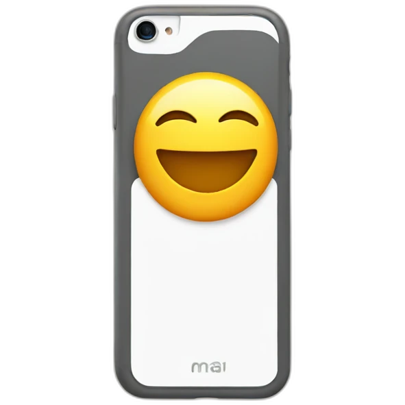 iPhone with Relax emoji ader the back emoji