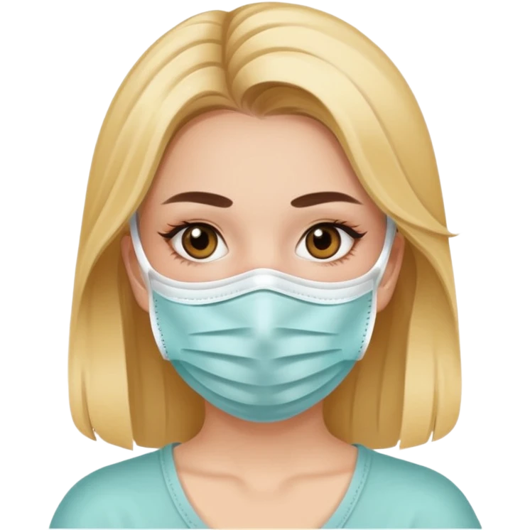 بنت حلوه لابسه كمامه emoji