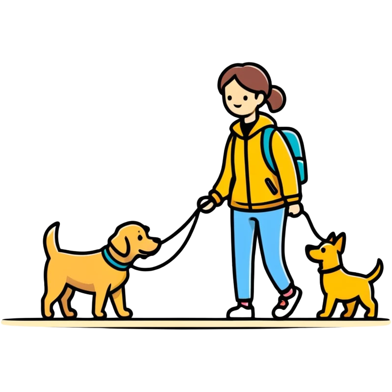 my dog walker playing with his new christmas dog toy emoji