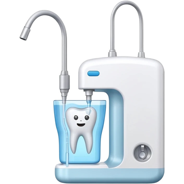 Dental irrigator without faces on it  emoji