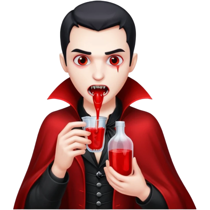 Vampire drink emoji