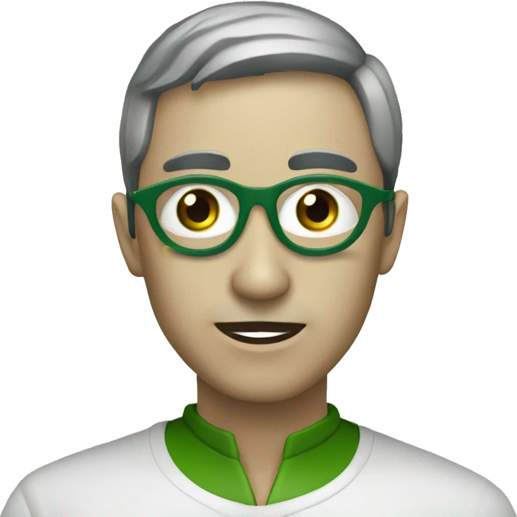 Ojo verde sangrano emoji