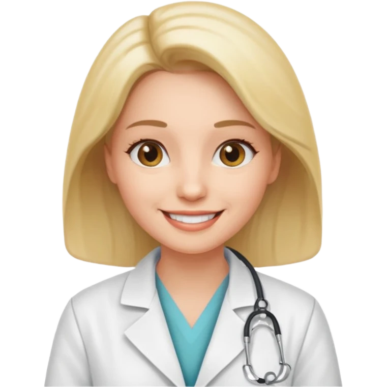Dottoressa/medico in camice  emoji