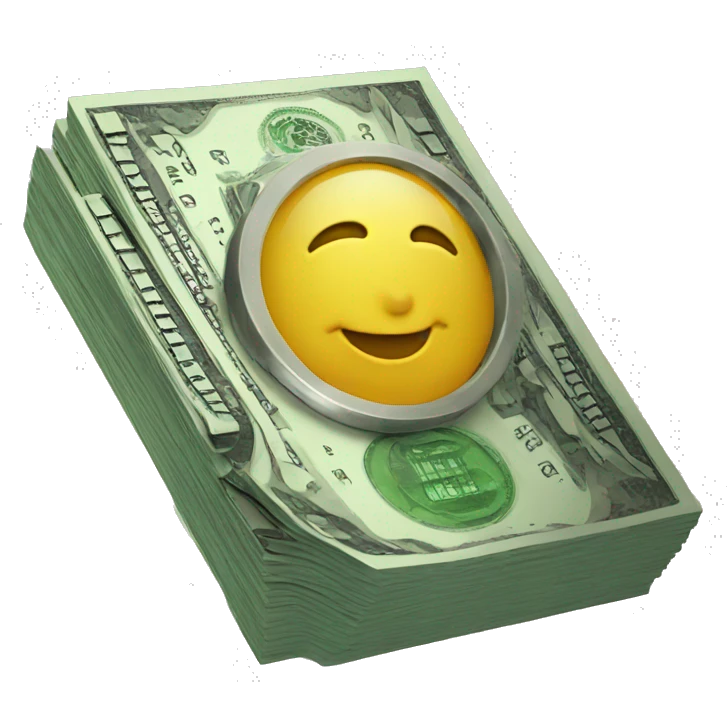 a money with a graphics card emoji