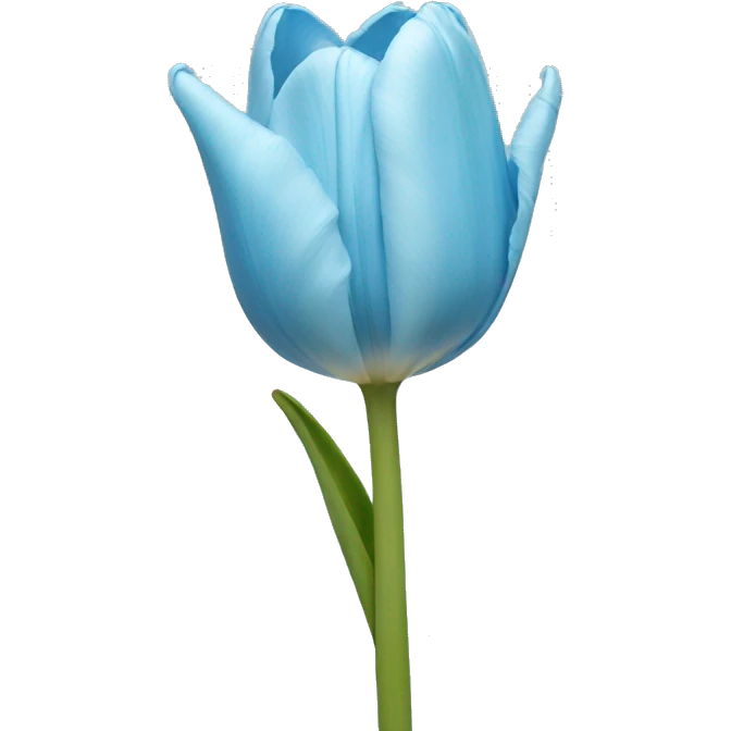light blue tulip emoji