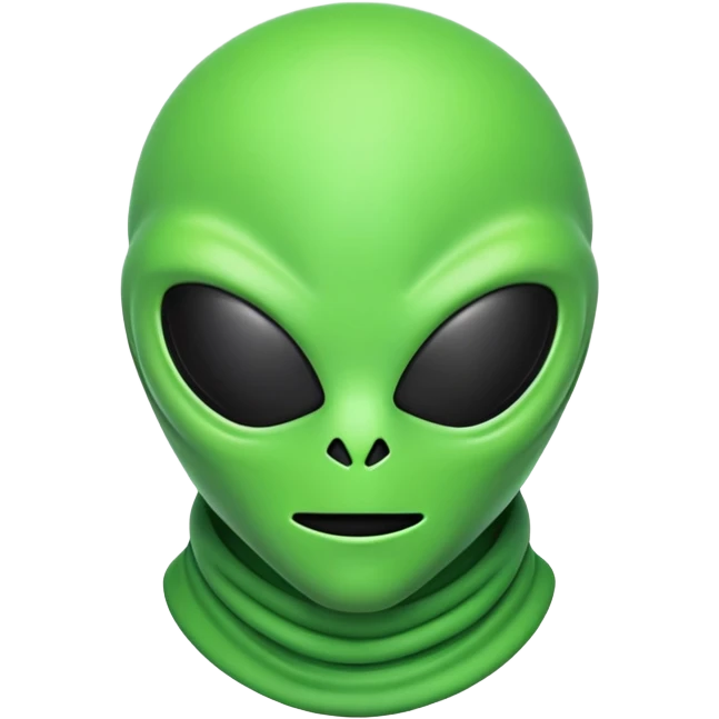Alien emoji with ski mask emoji