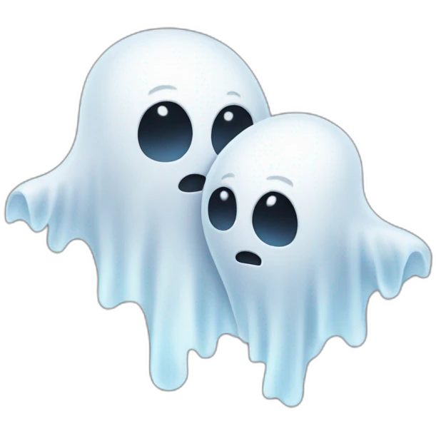 two ghosts hugs emoji