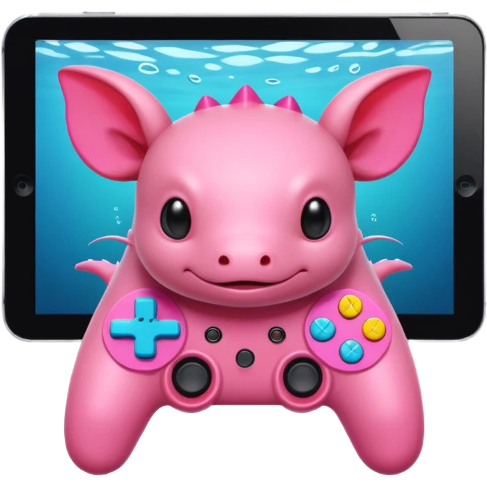 Axolotl gaming emoji