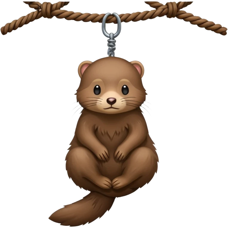 mink in a hangmans noose emoji