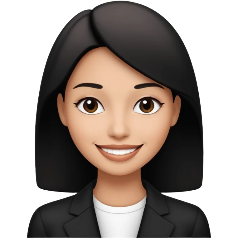 Fashion Black&White woman emoji