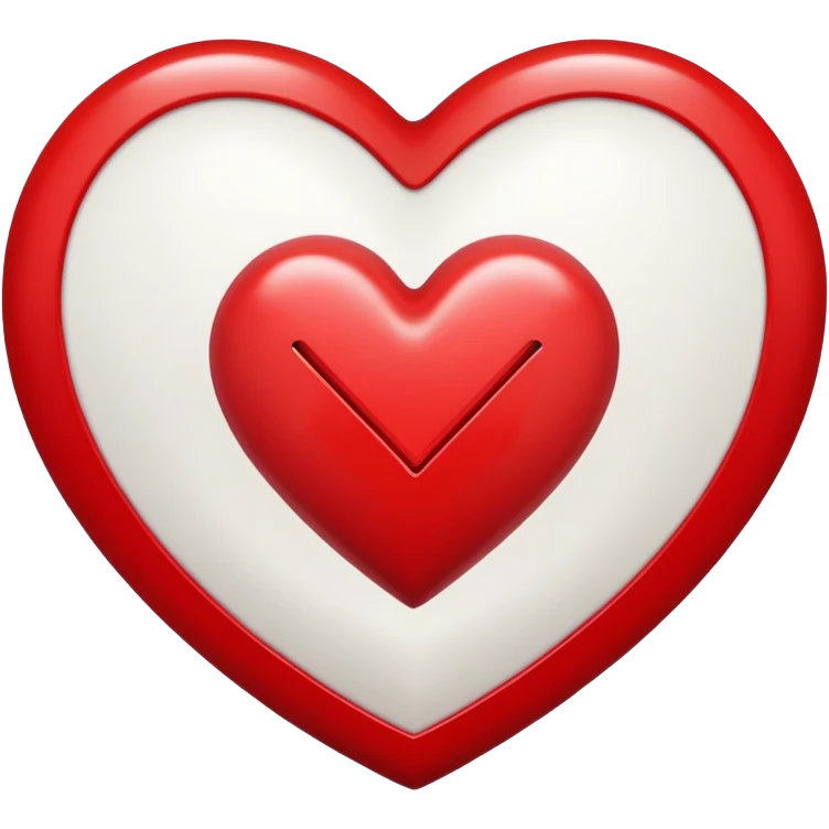 Heart with the letter Y inside  emoji