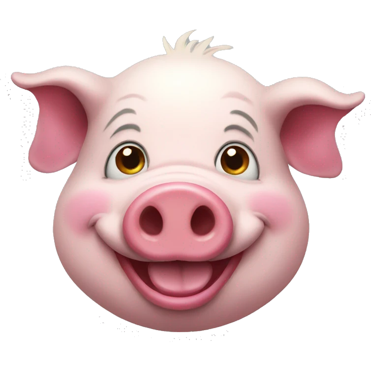 clown pig emoji
