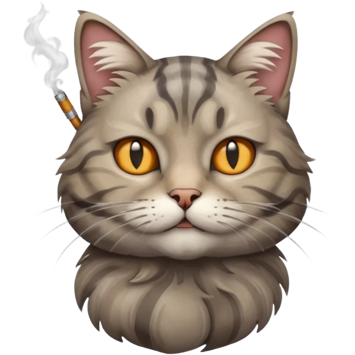 cat smoking  emoji