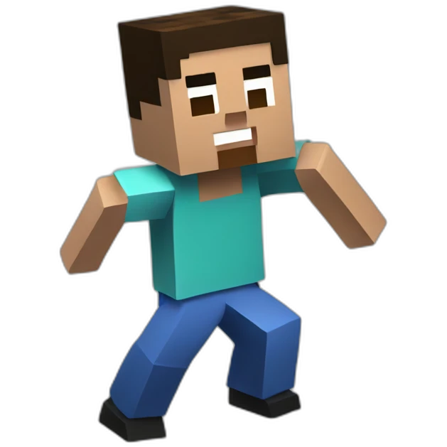 Steve dancing minecraft emoji