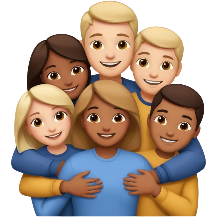 people hugging each other emoji