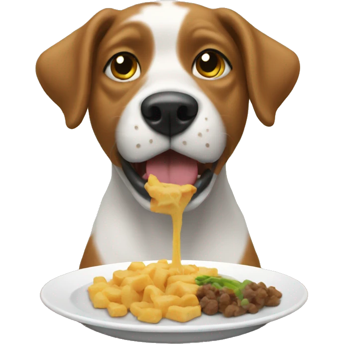 Dog eating  emoji