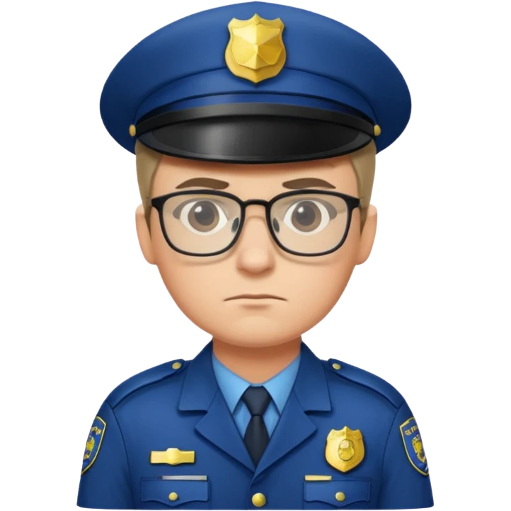 glasses police emoji