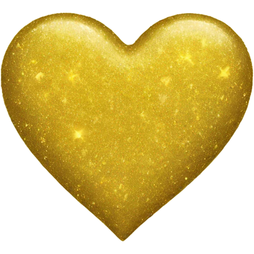 glitter yellow heart  emoji