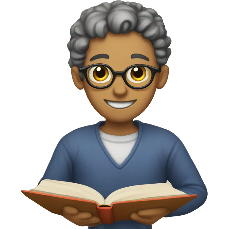 Book worm emoji
