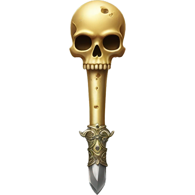 sceptre with skull emoji