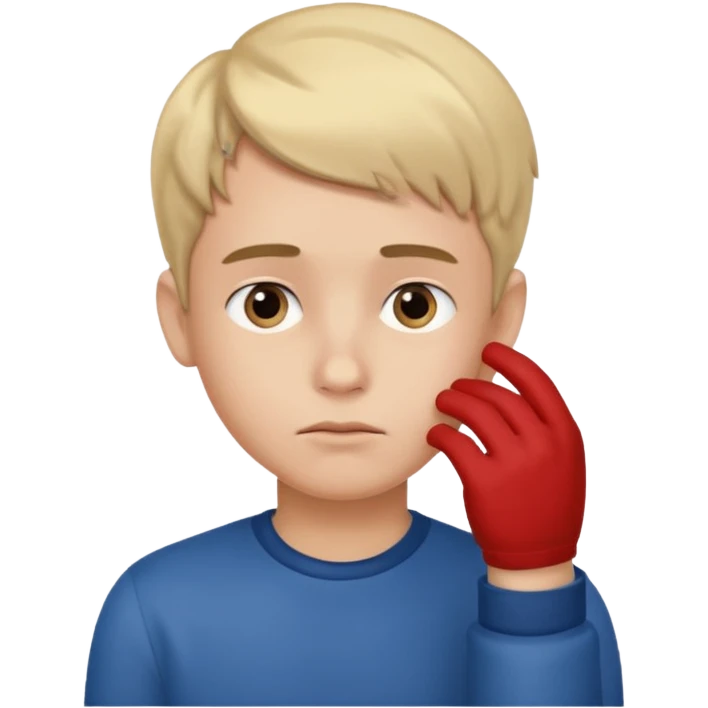 Hii hand + face boy emoji