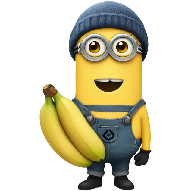 minion with banana in hand emoji