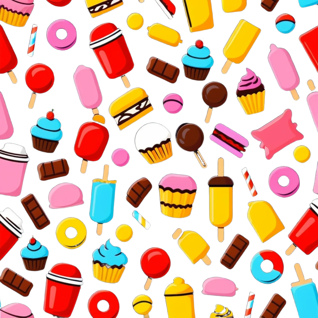 colorful confectionery items emoji