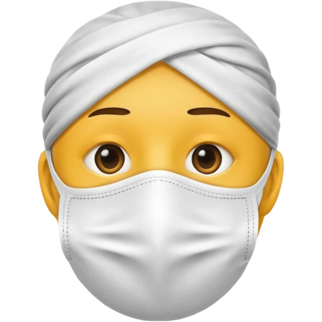 Mouth mask no face emoji