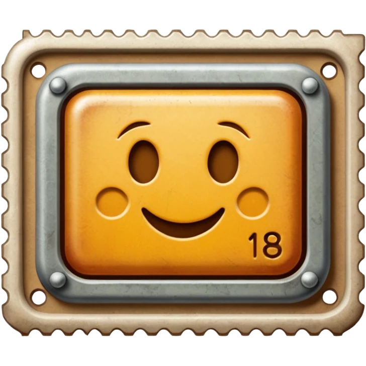 Vintage stamp emoji