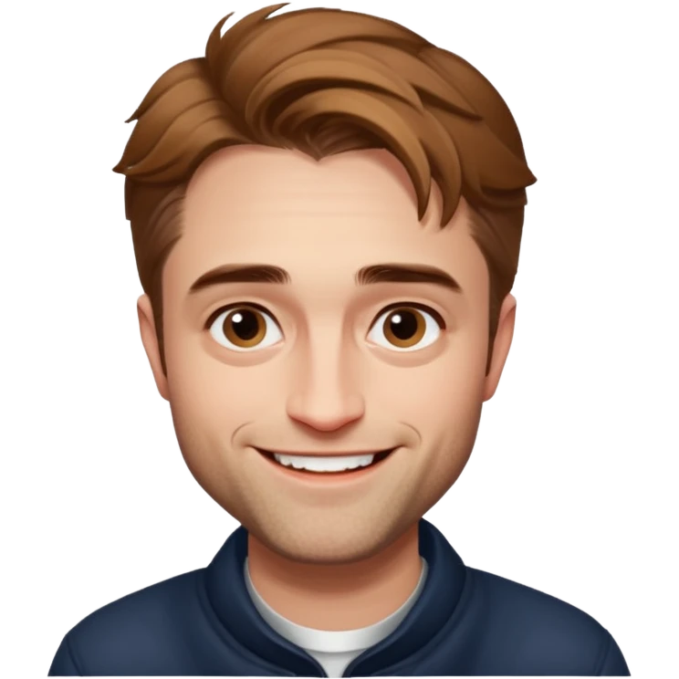 Robert Pattinson smile wamrly emoji