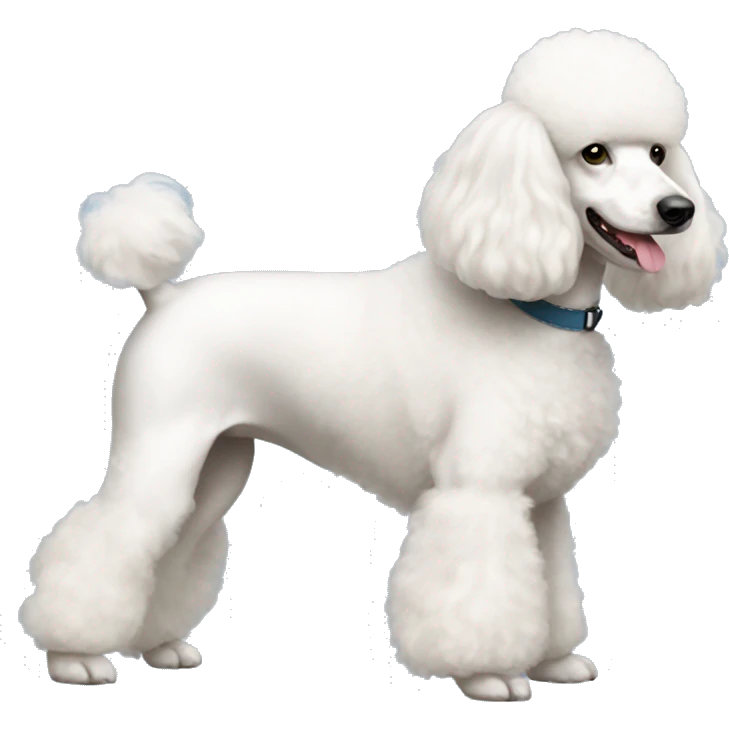 White poodle emoji