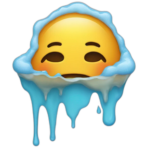 melting face emoji