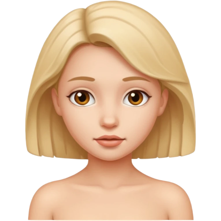 Naken unge jente emoji