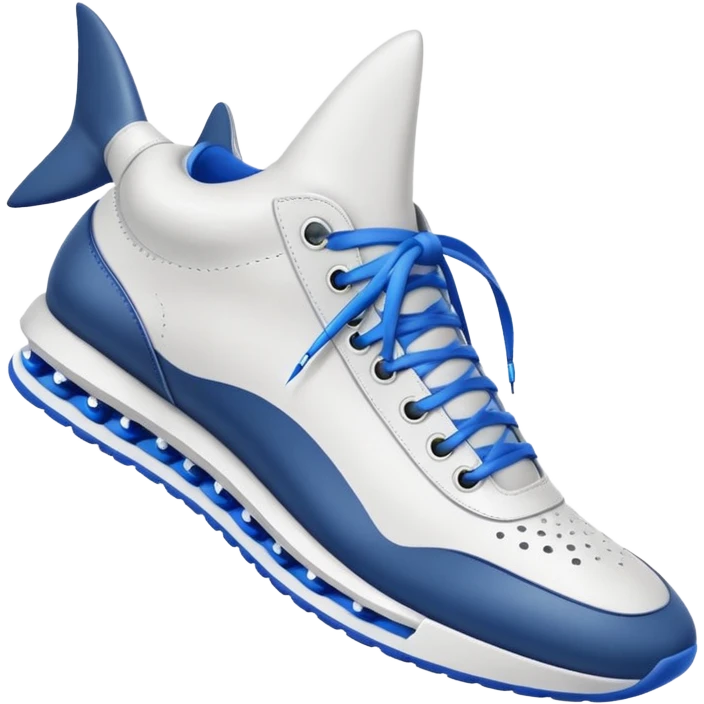 shark with sneakers emoji