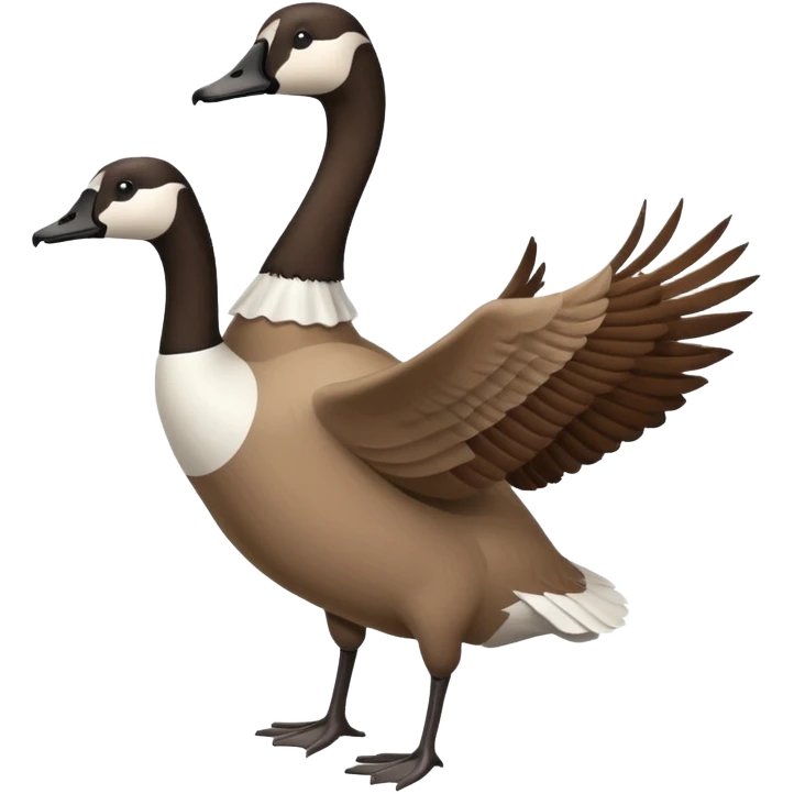 The Canada Goose Is Flying Thanksgiving Day Meal emoji