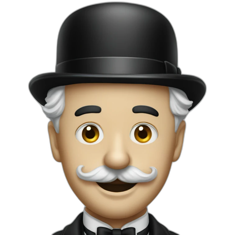 charlie chaplin no hat emoji