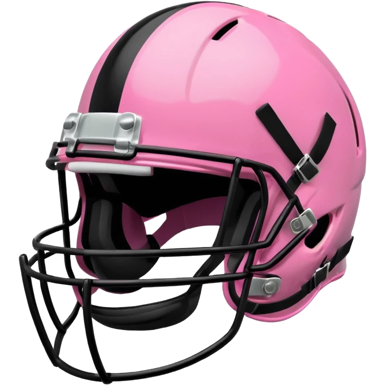 Pink football helmet emoji