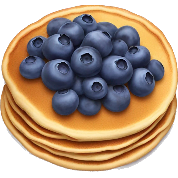 pancakes with blueberries  emoji