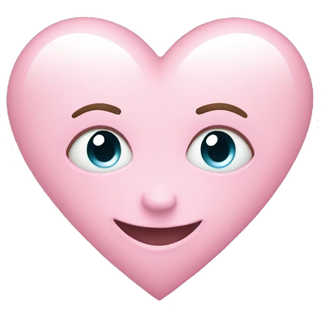 Light pink heart  emoji