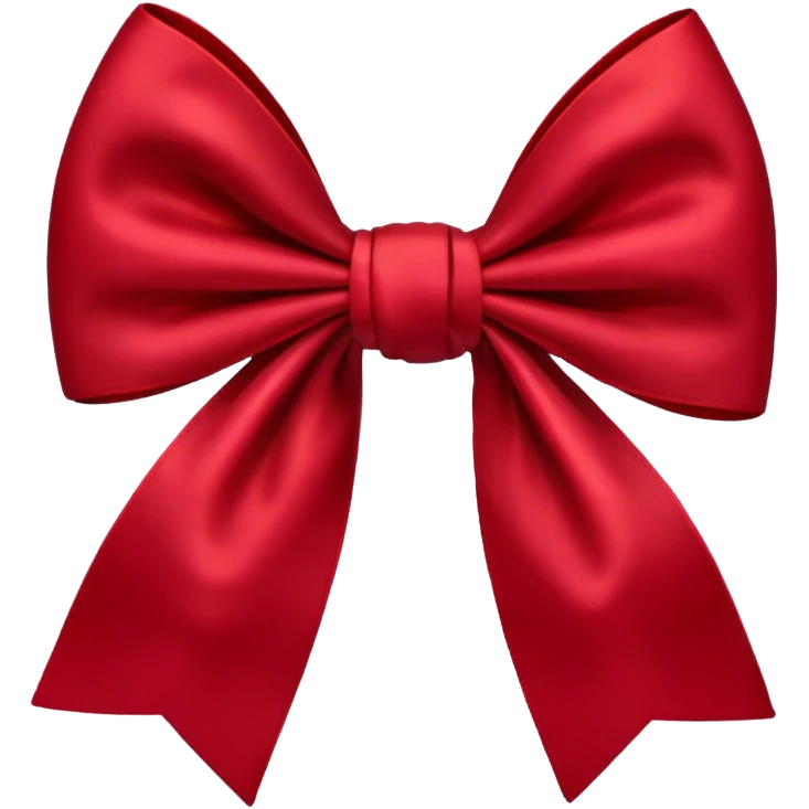 Dark red bow emoji