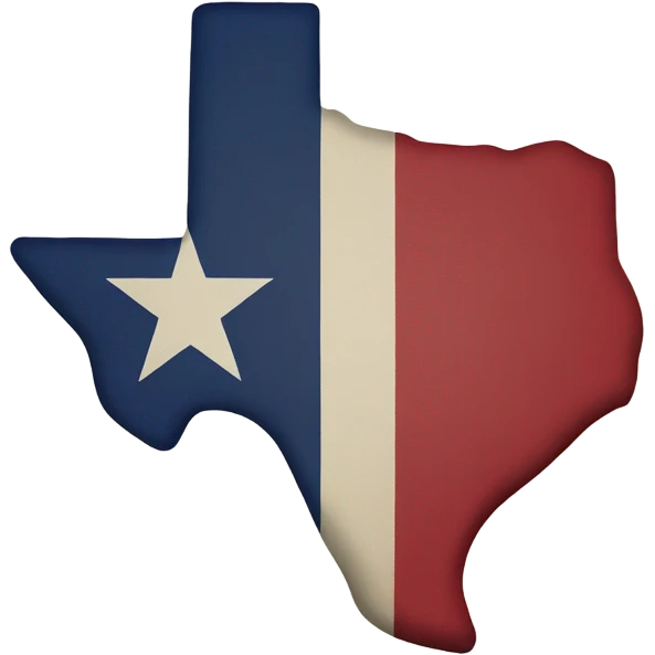Texas shape flag emoji