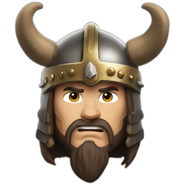 Conan the barbarian with horn helmet emoji