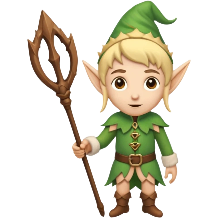 elf with staff emoji