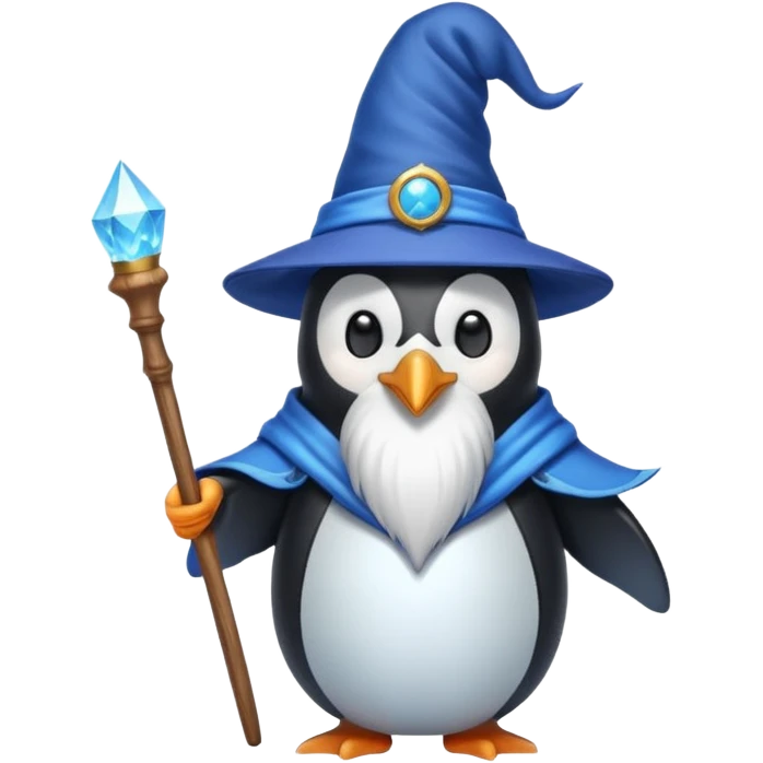 Penguin Wizard emoji