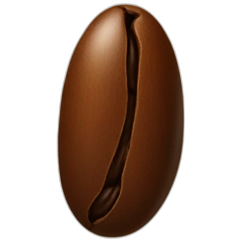 Coffee bean emoji