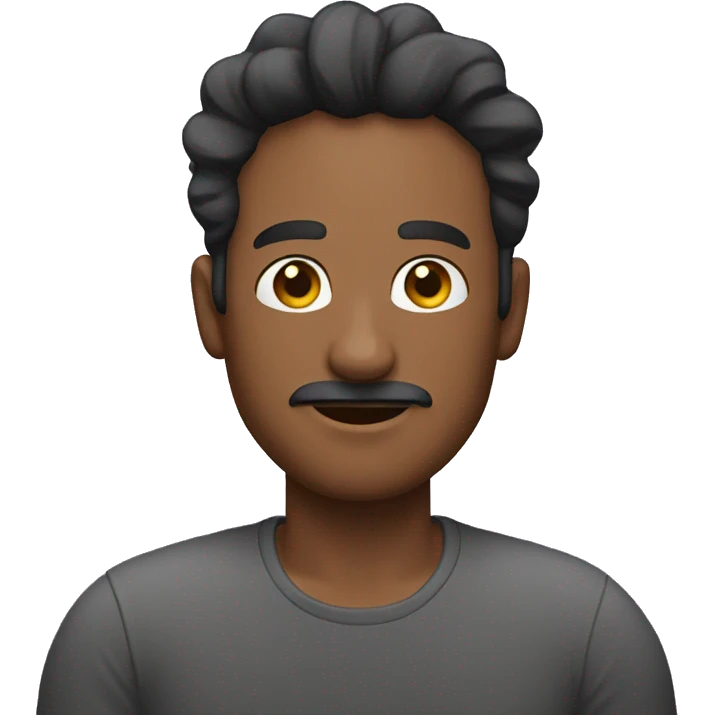 Hombre con rulos emoji