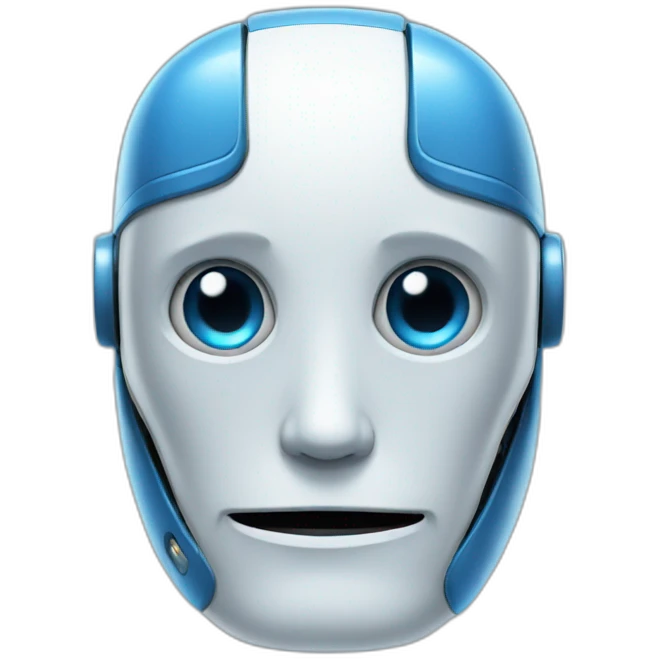 blue robot emoji